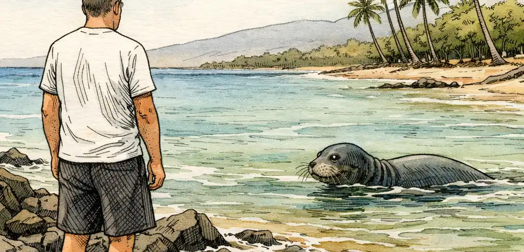 Tourist Charged for Throwing Rock at Endangered Seal