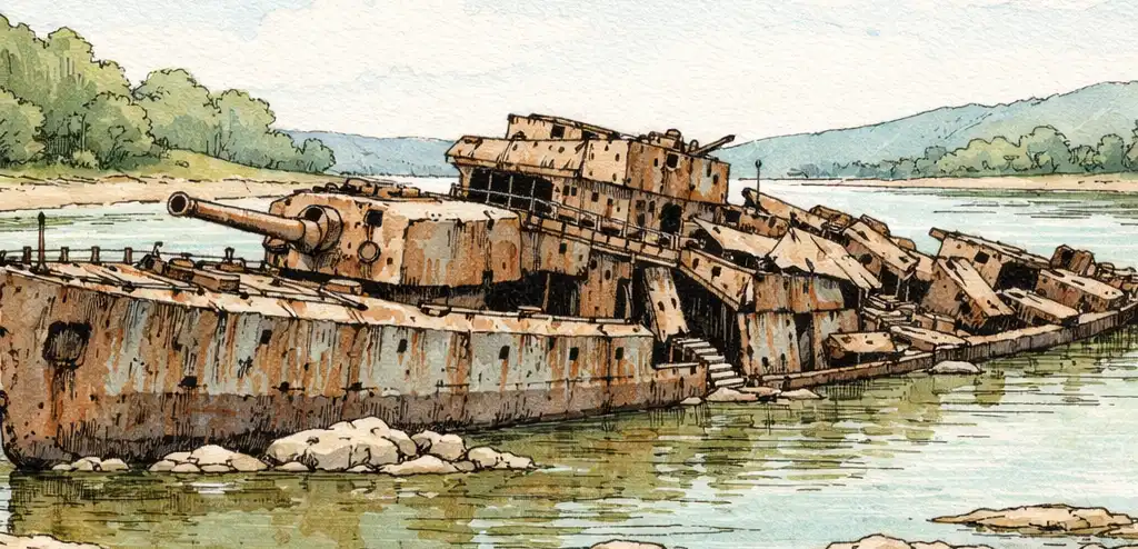 Danube Drought Exposes WWII Wrecks
