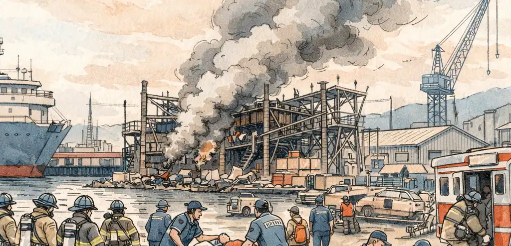 Shipyard Explosion Injures 16 on Staten Island