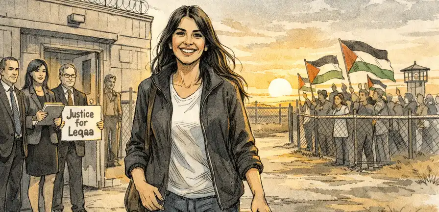 Leqaa Kordia Released After Year in Immigration Detention