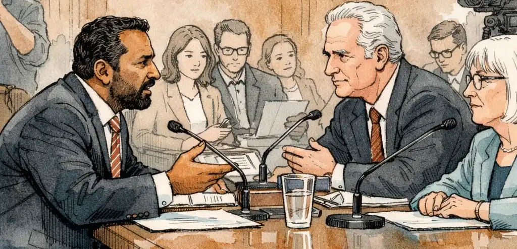 Patel Denies Drinking Claims in Heated Senate Hearing
