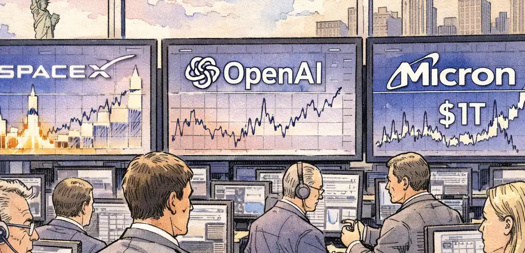 SpaceX, OpenAI IPOs Spark Fund Shifts; Micron Joins $1T Club