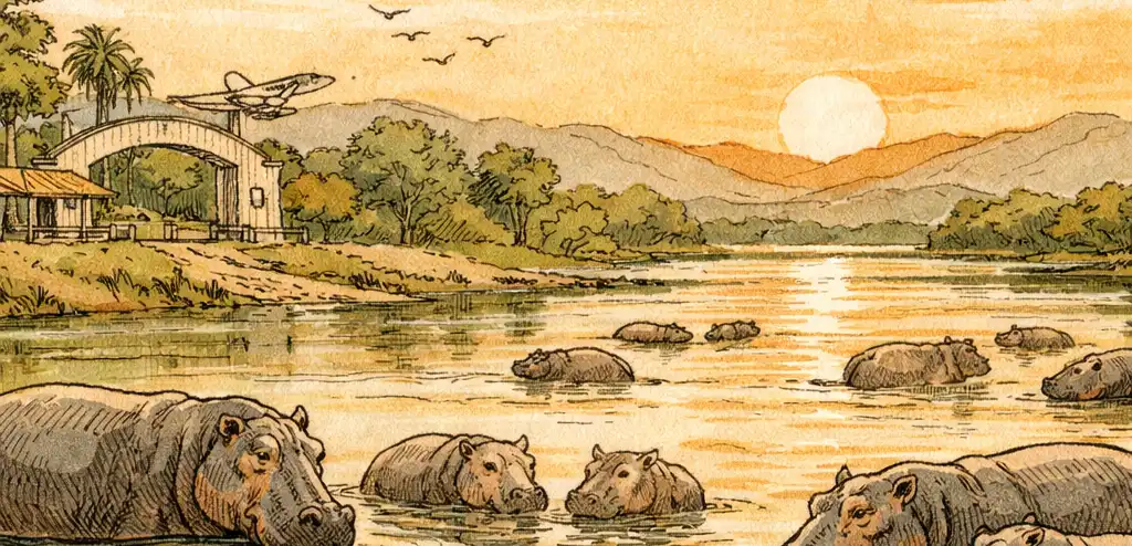 Colombia Approves Cull of Escobar's Descendant Hippos