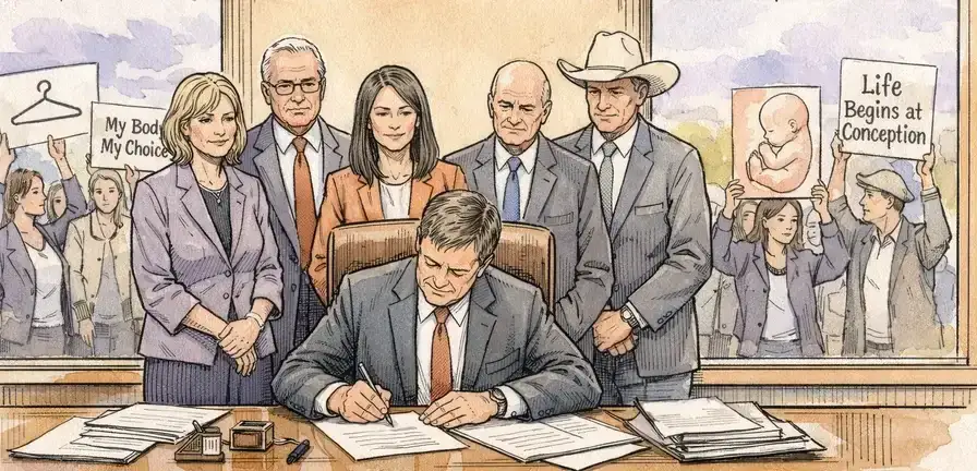 Wyoming Governor Signs Six-Week Abortion Ban