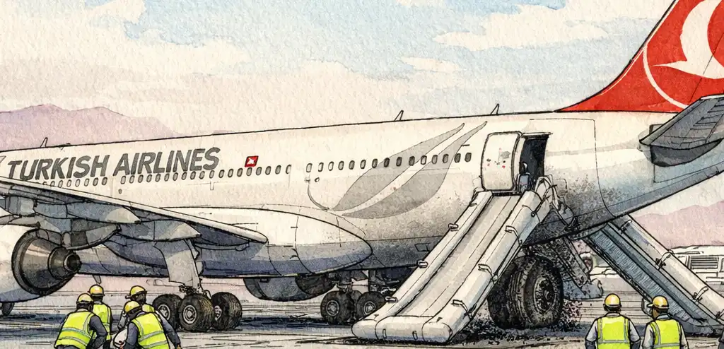 Turkish Airlines Plane Evacuated After Tyre Fire in Kathmandu