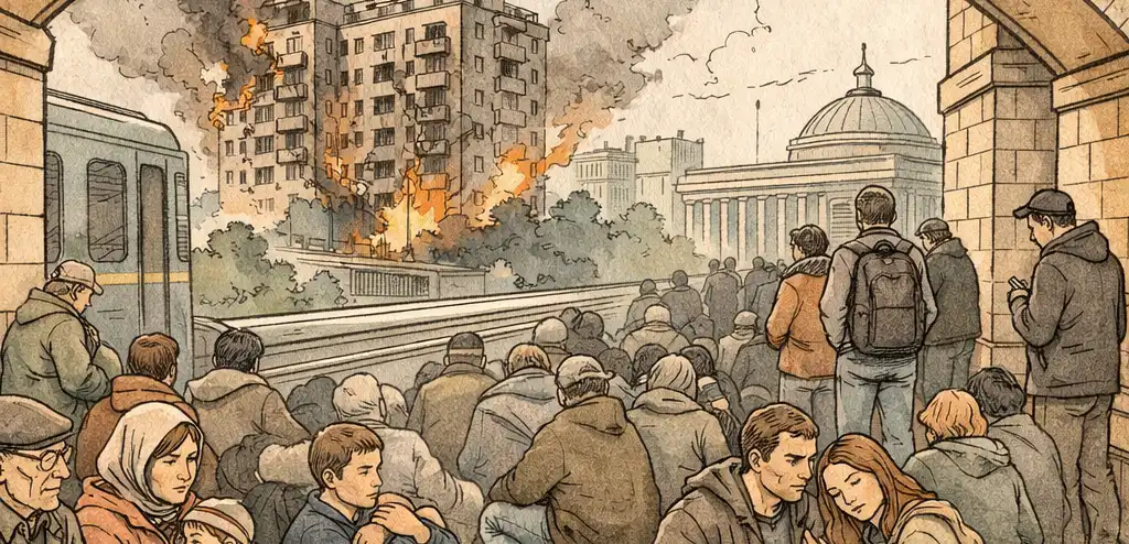 Russia Strikes Kyiv After Drone Attack