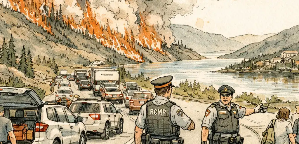 BC Declares Emergency as Wildfire Forces 20,000 to Flee