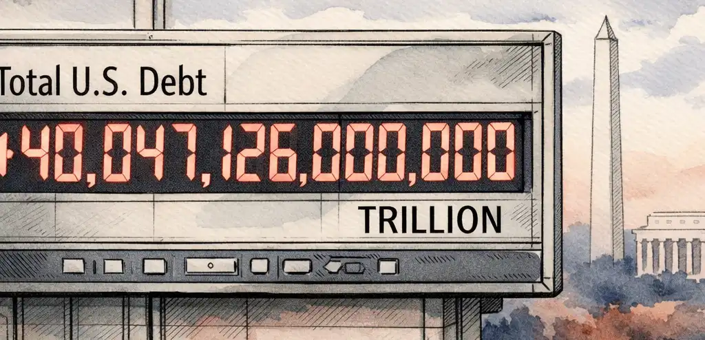 US National Debt Hits Record $40 Trillion