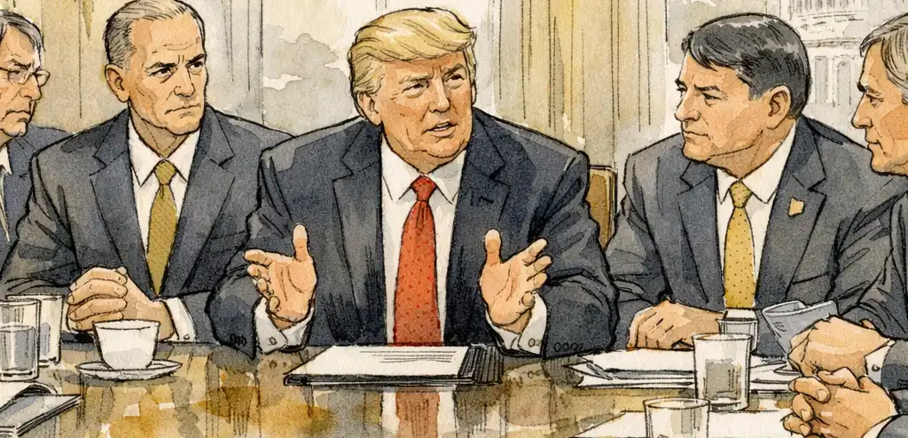 Trump Pushes SAVE Act in Tense Senate GOP Meeting