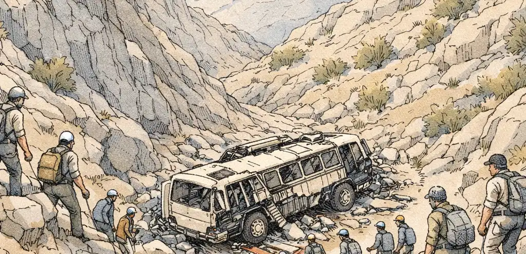Bus Plunge in Pakistan Kills 40
