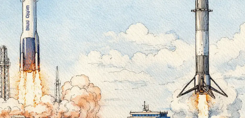 Blue Origin Rocket Grounded After Satellite Launch Failure