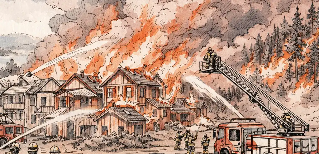 Norway's Largest Modern Fire Destroys Over 100 Homes