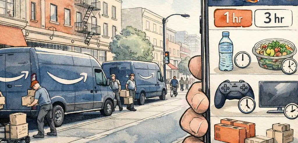 Amazon Expands One-Hour Delivery to U.S. Cities