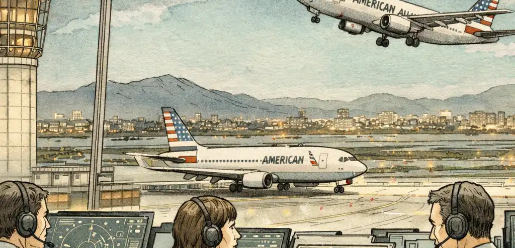 Phoenix Controller Averts Midair Collision of Two American Airlines Flights