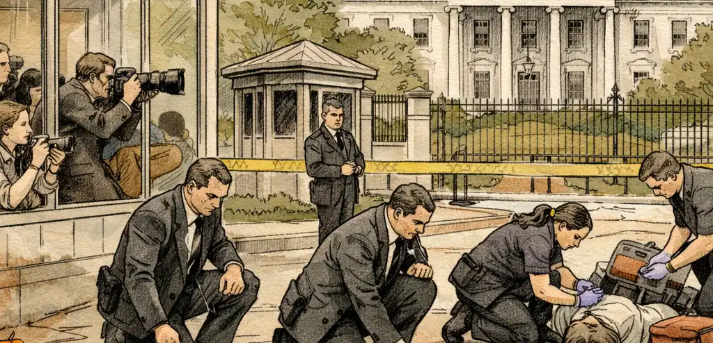 Suspect Dies After Firing at White House Checkpoint