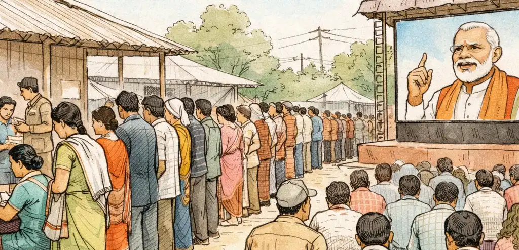 India Begins State Elections Amid Fuel Shortages