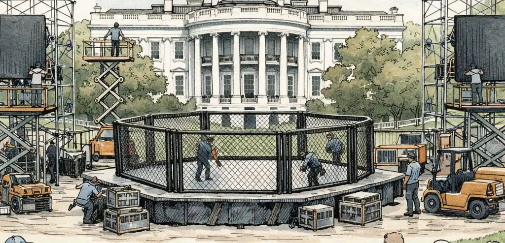 Trump Hosts UFC Event on White House Lawn for Birthday