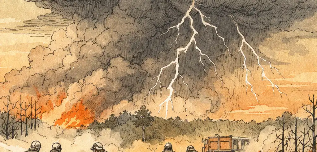 French Wildfire Creates Pyrocumulonimbus Cloud