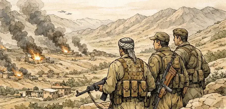 Intense Airstrikes Hit Iran-Iraq Border as US and Israel Prepare Kurdish Forces