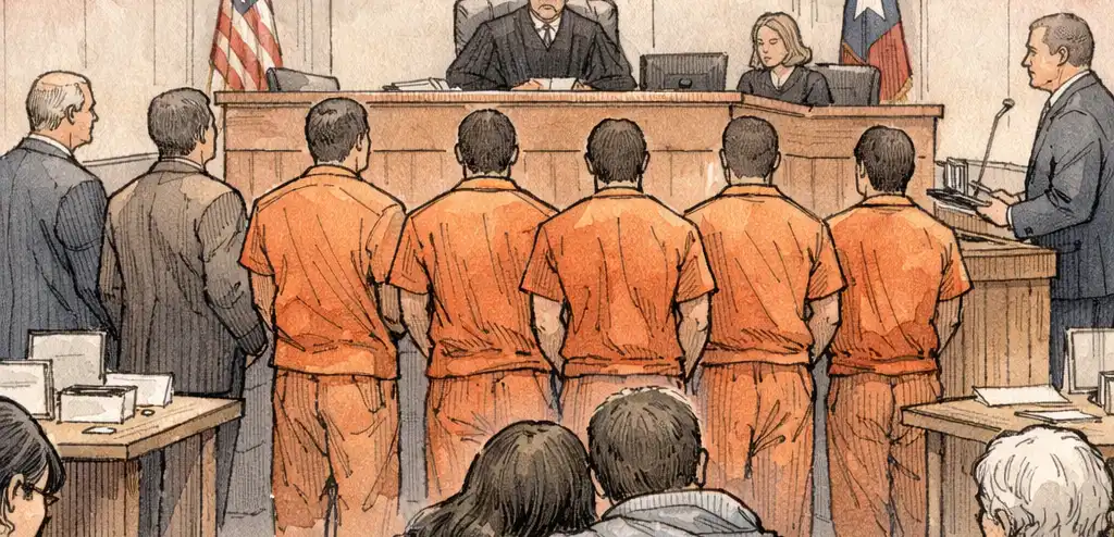 Seven Sentenced in Texas Detention Center Shooting