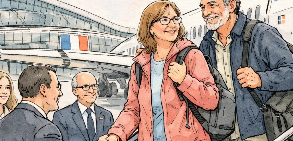 France Welcomes Home Couple After Iran Detention