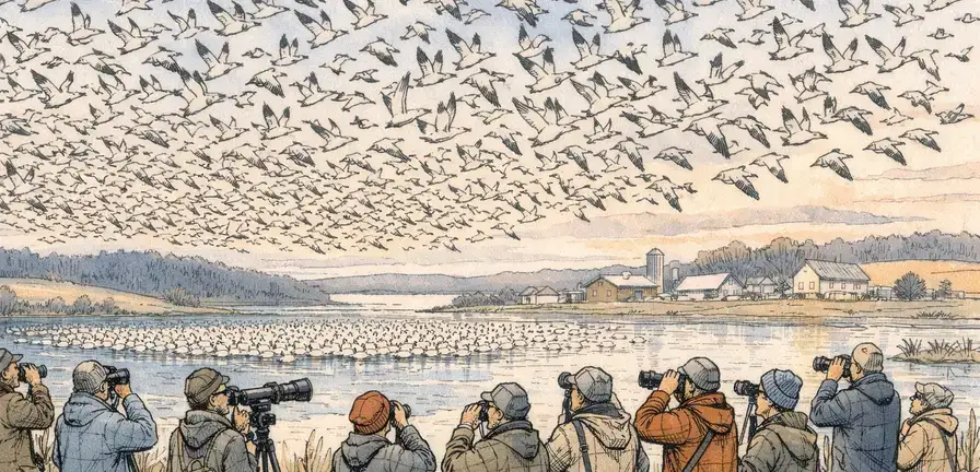 Snow Geese Create Spectacular Display in Pennsylvania