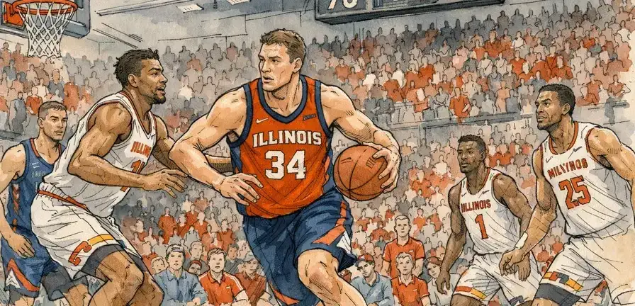 No. 11 Illinois Defeats Maryland 78-72 in Big Ten Tournament Play-In