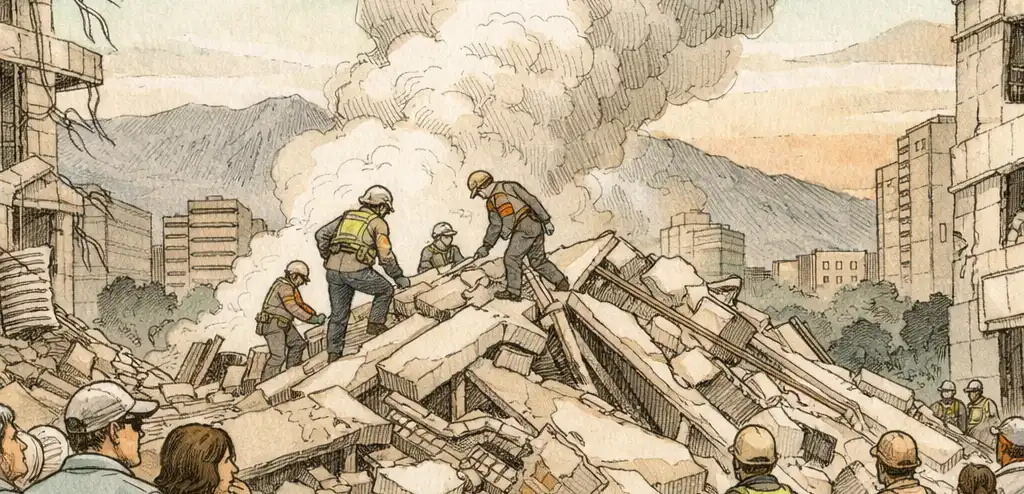 Back-to-Back Quakes Collapse Buildings in Caracas