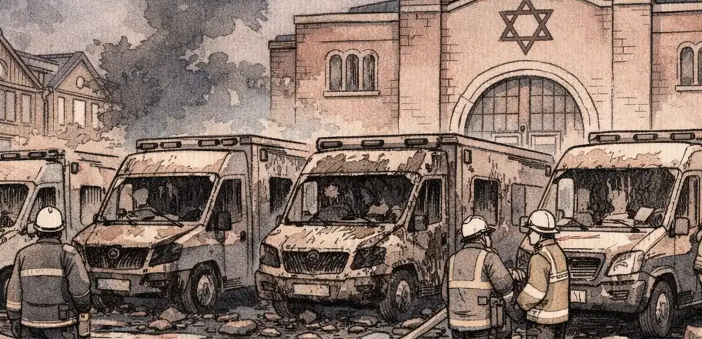 Two Arrested in London Ambulance Arson Attack