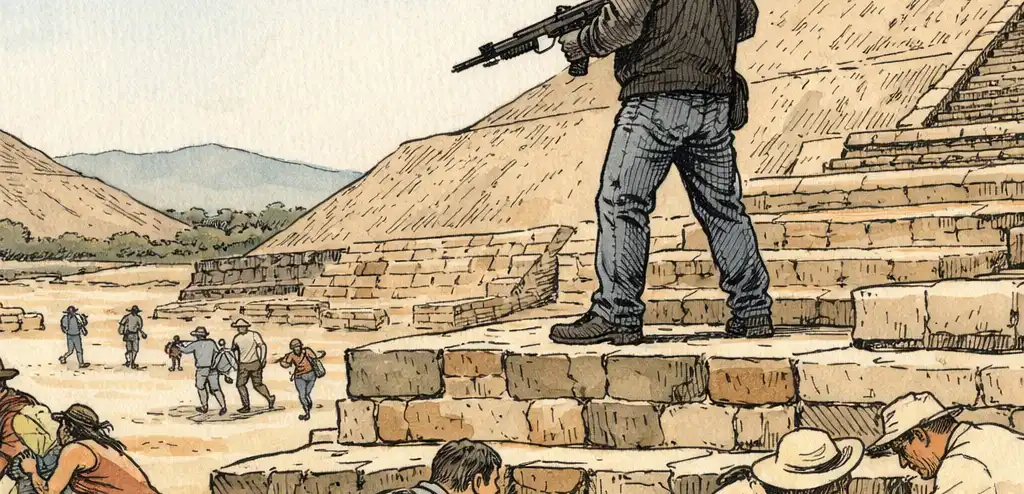 Gunman Kills Canadian Tourist, Injures Six at Teotihuacan Pyramids