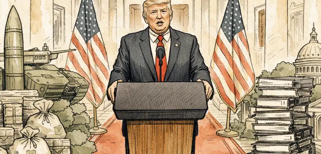 Trump Proposes $1.5T Defense Boost with Domestic Cuts