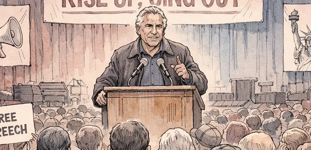 De Niro Criticizes Trump in First Amendment Rally