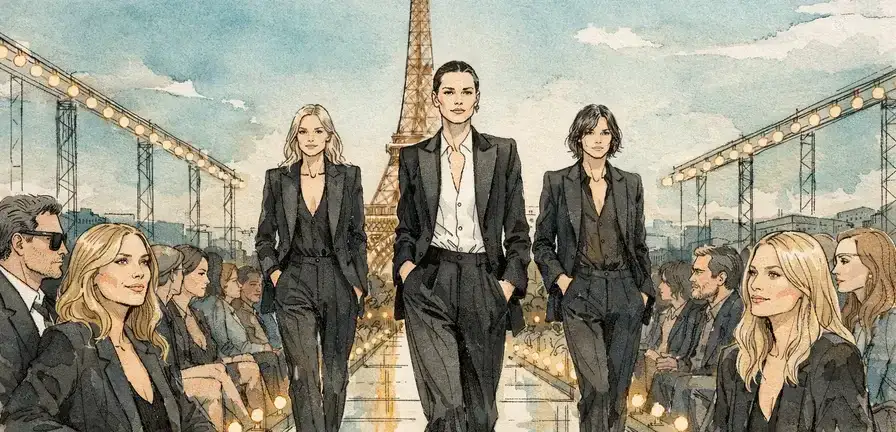 Yves Saint Laurent's Le Smoking Suit Returns to Paris Fashion Week