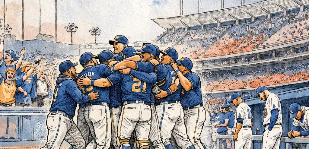 Brewers Sweep Dodgers to Reach World Series