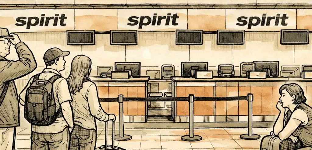 Spirit Airlines Shutdown Disrupts Travelers Nationwide