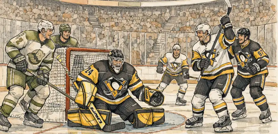 Penguins Rally to Defeat Mammoth