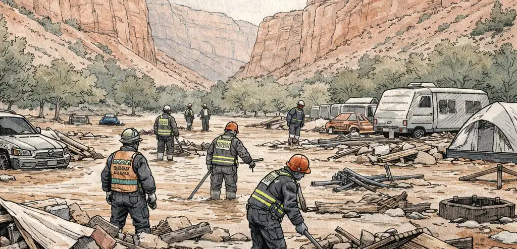 Utah Flood Kills Fire Captain, Wife, Three Sons