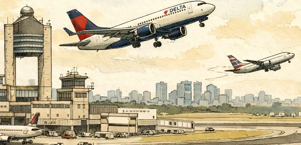 Delta Jet Aborts Landing in Boston Near-Miss