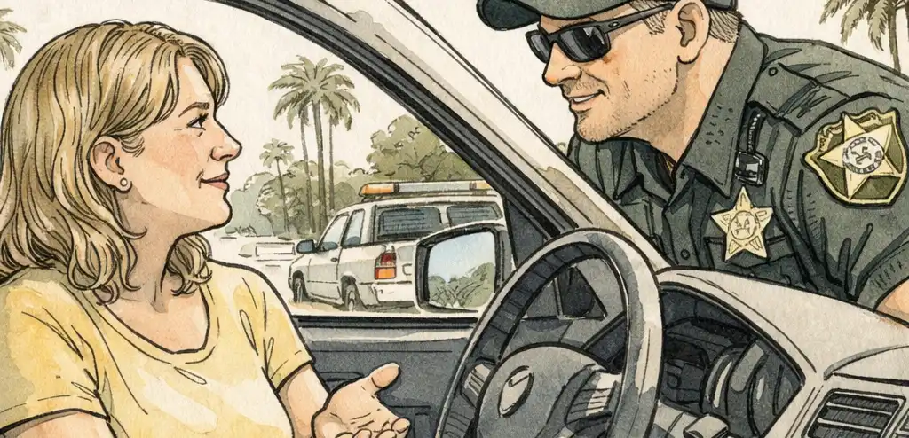 Florida Deputy Dismisses Ticket After Viral Stop of One-Handed Driver
