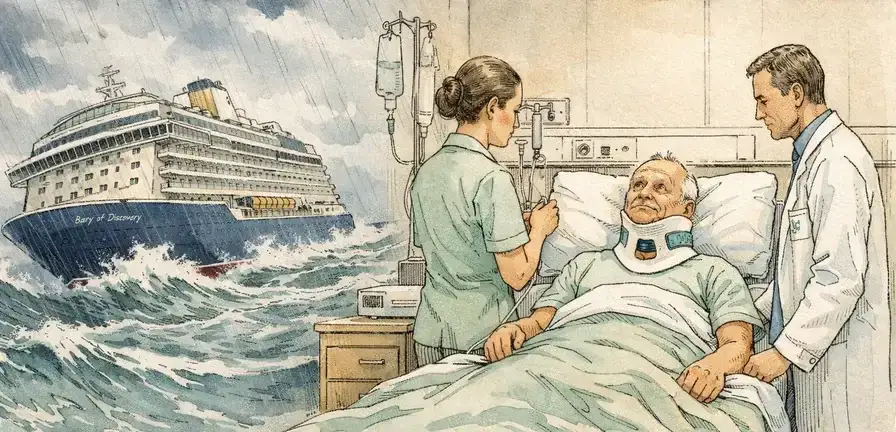 Report: Cruise Passenger Died After Delayed Spinal Injury Care