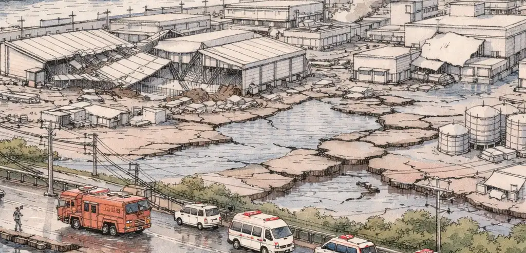 7.1 Quake Halts Auto & Chip Production in Kyushu