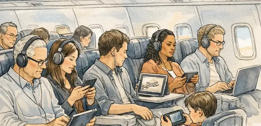 United Airlines Updates Policy to Require Headphones for Audio/Video Use