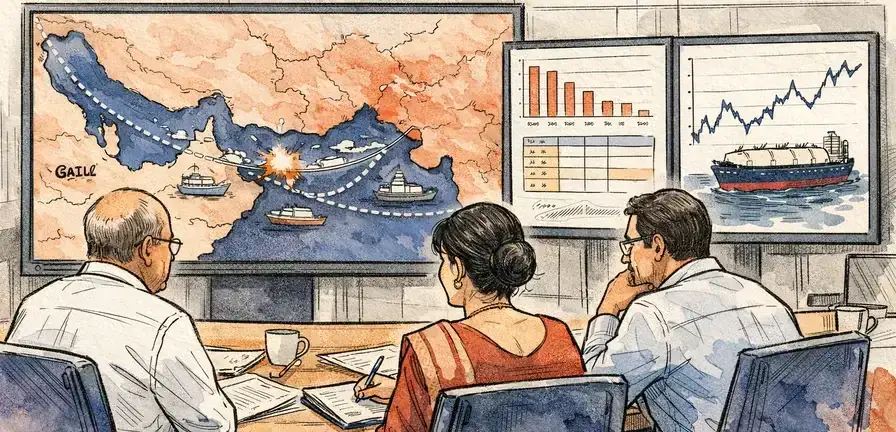 India Faces Gas Supply Cuts Amid Middle East Conflict