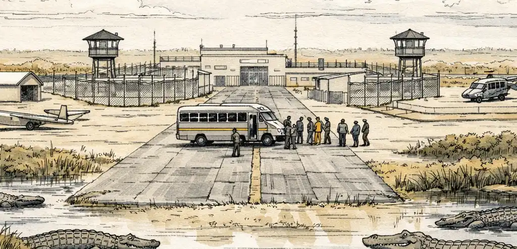DHS Moves Detainees From 'Alligator Alcatraz' Amid Hurricane Concerns