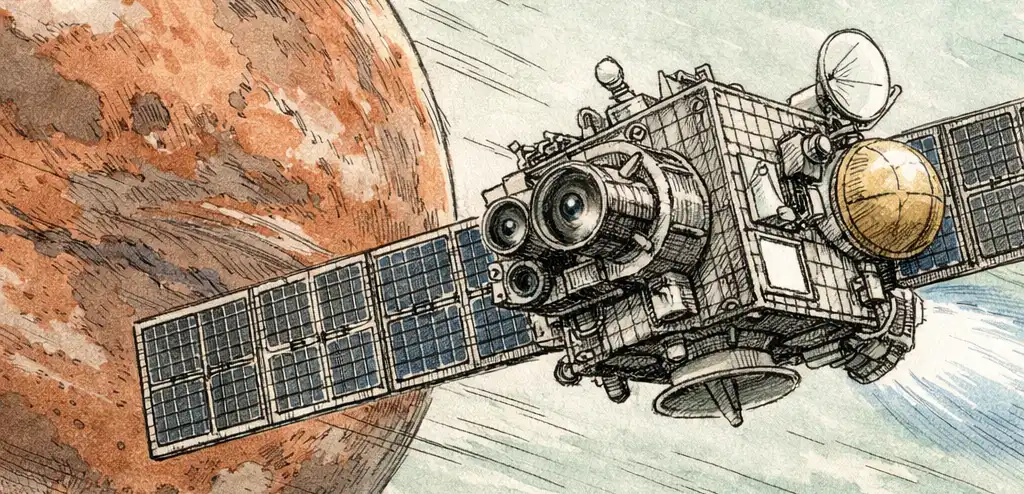 NASA's Psyche Probe Nears Mars for Gravity Boost