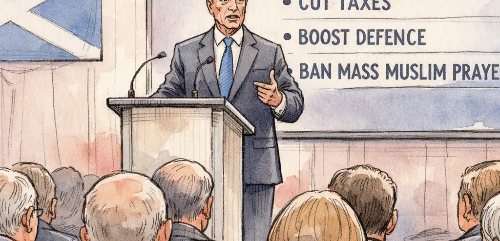 Farage Proposes Ban on Mass Muslim Prayers at British Sites