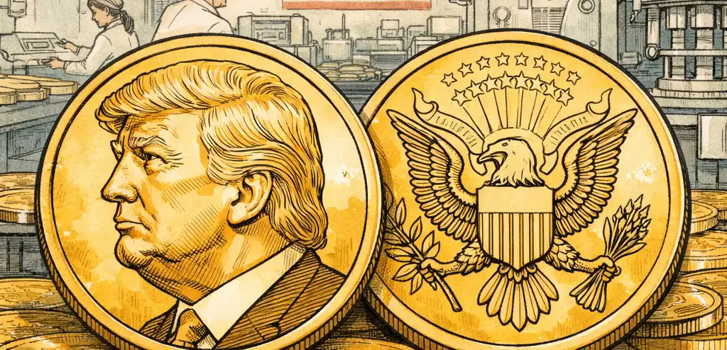 $1 Trump Coins Released by U.S. Mint
