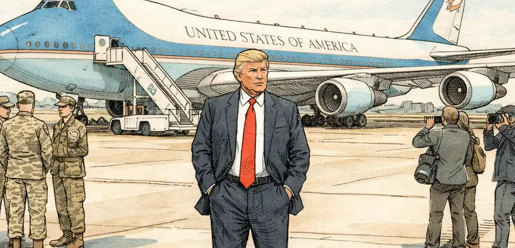 Trump Skips Qatari Air Force One for NATO Trip
