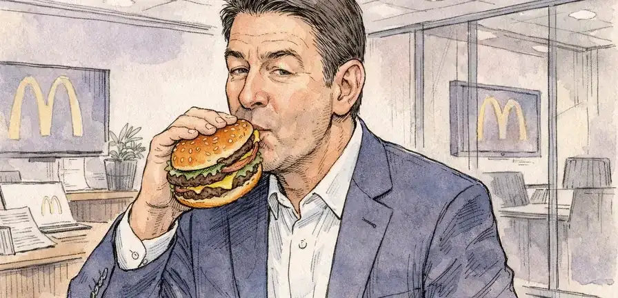 McDonald's CEO Faces Backlash Over Viral Big Arch Burger Bite