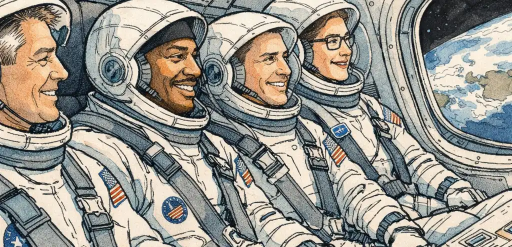 Artemis II Crew Honors Late Wife with Moon Crater Name